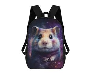 sinyumoney Galactic Hamster Art Print -1 Mochilas Escolares Para La Escuela Secundaria, Preparatoria, Universidad Y Viajes Para Niños/niñas/adolescentes 17inch