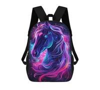 sinyumoney Galactic Horse Art Print-1 Mochilas Impresas En 3D Para Niños 17inch Mochilas De Moda Informales Para El Día A Día, Bolsas De Viaje, Mochilas Informales Para Exteriores Para Niños Y Niñas
