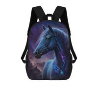 sinyumoney Galactic Horse Art Print-13 Mochila Escolar Infantil De 17 Pulgadas Con Estampado 3D De Películas De Anime Para Niños, Mochila De Viaje, Mochila Escolar Infantil