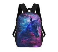 sinyumoney Galactic Horse Art Print-2 17inch Mochilas Escolares Impresas En 3D, Mochilas Escolares De Moda Para Niños De Primaria Y Secundaria