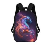 sinyumoney Galactic Horse Art Print-7 Mochila Infantil De 17 Pulgadas, Mochila Escolar Con Estampado 3D De Dibujos Animados Para Niños Y Adolescentes.