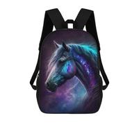 sinyumoney Galactic Horse Fantasy Art Print Mochila Escolar Infantil De 17 Pulgadas, Impresa En 3D, Estilo Casual, Para Niños, Ideal Para Viajes, Como Mochila Escolar O Para Llevar Libros.