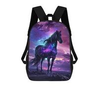 sinyumoney Galactic Horse Majesty -1 Mochilas Infantiles Impresas En 3D De 17 Pulgadas. Mochila Escolar Informal Impresa En 3D Para Niños De Primaria Y Secundaria.