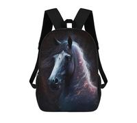 sinyumoney Galactic Horse Portrait -2 Mochila Escolar Impresa En 3D 17inch Mochilas De Moda Para Niños, Mochilas Escolares Para Niños De Primaria Y Secundaria