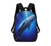 sinyumoney Galactic Humpback Whale Mochila Escolar Infantil Impresa En 3D 17inch Mochilas Escolares Para Niños, Estilo Casual Y Moderno, Mochilas De Viaje De Alta Capacidad