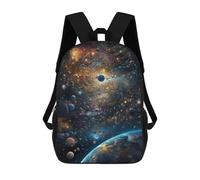 sinyumoney Galactic Journey Mochila Escolar Impresa En 3D Para Niños, Mochila Escolar Informal De Moda Para Viajes Para Niños Y Estudiantes 17inch