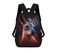 sinyumoney Galactic Kangaroo Portrait -3 Mochila De Negocios Para Portátil, Mochila Unisex Informal Para Niñas, Niños Y Adolescentes 17inch