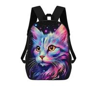 sinyumoney Galactic Kitten Portrait -2 Mochila Escolar Infantil Impresa En 3D Para Niños, Mochilas De Viaje De Alta Capacidad, Bolsas Para Libros, Mochila Escolar Infantil 17inch