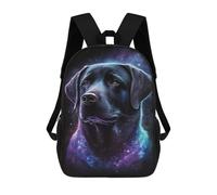 sinyumoney Galactic Labrador Art Print Mochila Escolar Impresa En 3D 17inch Mochilas De Moda Para Niños, Mochilas Escolares Para Niños De Primaria Y Secundaria