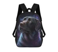 sinyumoney Galactic Labrador Portrait -5 Mochila Escolar Infantil Impresa En 3D 17inch Mochilas De Moda Para Niños De Primaria Y Secundaria