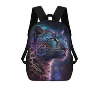 sinyumoney Galactic Leopard Portrait -1 Mochila De Negocios Para Portátil, Mochila Unisex Informal Para Niñas, Niños Y Adolescentes 17inch