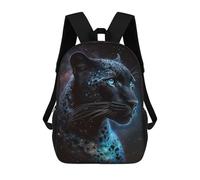 sinyumoney Galactic Leopard Portrait-1 Mochila Escolar Grande Para Niños Para El Campus, Actividades Al Aire Libre, Viajes Y Deportes 17inch