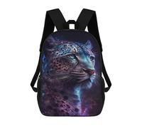 sinyumoney Galactic Leopard Portrait-19 Mochila Escolar Infantil Impresa En 3D Para Niños, Mochila De Viaje De Alta Capacidad, Mochilas Para Libros De 17 Pulgadas Para Niños