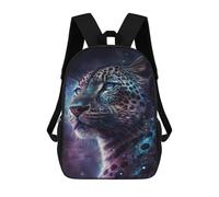 sinyumoney Galactic Leopard Portrait -2 Mochila Grande Para Portátil Resistente Al Agua Para La Escuela - Perfecta Para Viajes, Trabajo Y Uso Diario 17inch