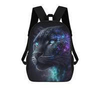 sinyumoney Galactic Leopard Portrait-7 Mochilas Escolares Ligeras Para Aeropuerto, Estudiantes Universitarios, Mochila Para La Escuela/trabajo/viajes 17inch