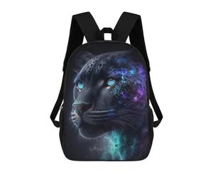 sinyumoney Galactic Leopard Portrait-7 Mochilas Escolares Ligeras Para Aeropuerto, Estudiantes Universitarios, Mochila Para La Escuela/trabajo/viajes 17inch