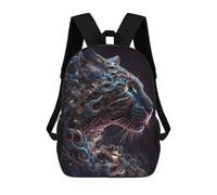 sinyumoney Galactic Leopard Profile Mochila Infantil De Moda Divertida Mochila Escolar Para Niños Y Adolescentes Con Impresión 3D Para Niños 17inch