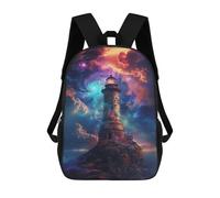 sinyumoney Galactic Lighthouse Mochila Escolar Resistente Al Agua Para Ordenador Portátil Para La Escuela/trabajo/viajes 17inch