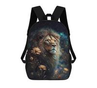 sinyumoney Galactic Lion Majesty -3 Mochila Escolar Infantil De 17 Pulgadas Con Estampado 3D De Películas De Anime Para Niños, Mochila De Viaje, Mochila Escolar Infantil