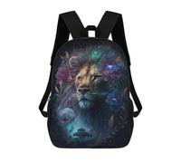 sinyumoney Galactic Lion Majesty -4 Mochilas De 17 Pulgadas Para Niños, Mochilas Escolares Impresas En 3D Para Estudiantes De Primaria Y Secundaria, Para Niños Y Niñas.