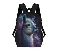 sinyumoney Galactic Llama Portrait-1 Mochila Escolar Para Secundaria, Mochila Informal Para Niñas Y Adolescentes 17inch