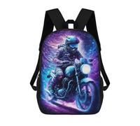 sinyumoney Galactic Motorcycle Ride -2 Mochila Escolar Ligera Para Aeropuerto, Estudiantes Universitarios, Mochila Para Niños/niñas/adolescentes 17inch