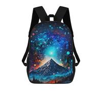 sinyumoney Galactic Mountain Aurora -1 Mochilas Infantiles Impresas En 3D Para Niños, Mochilas Escolares De Moda, Mochilas De Viaje, Mochilas Escolares Para Niños De Primaria 17inch