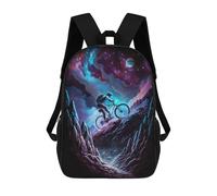 sinyumoney Galactic Mountain Bike Adventure Mochila Mochila Informal Para El Día A Día, Para La Escuela, El Trabajo Y Los Viajes Para Hombres, Mujeres Y Adolescentes 17inch