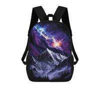 sinyumoney Galactic Mountain Landscape -4 Mochilas Infantiles Impresas En 3D De 17 Pulgadas. Mochila Escolar Informal Impresa En 3D Para Niños De Primaria Y Secundaria.