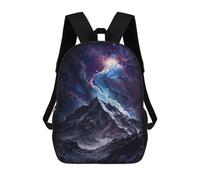 sinyumoney Galactic Mountain Landscape -8 Mochila Escolar Infantil De 17 Pulgadas Con Estampado 3D, Mochila Moderna Para Niños, Mochilas De Viaje, Bolsas Para Libros, Mochila Escolar Infantil