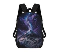 sinyumoney Galactic Mountain Landscape Mochilas Infantiles Impresas En 3D Para Niños. Mochilas De Viaje De Moda Para Niños. Mochila Escolar Para Estudiantes De Primaria Y Secundaria.