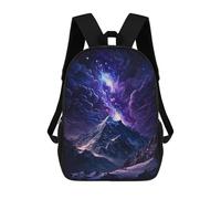 sinyumoney Galactic Mountain Majesty -2 Mochilas Escolares, De Viaje Y Universitarias Para Hombres, Mujeres Y Adolescentes 17inch