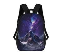 sinyumoney Galactic Mountain Peak -1 Mochila Grande Para Portátil Resistente Al Agua Para La Escuela - Perfecta Para Viajes, Trabajo Y Uso Diario 17inch
