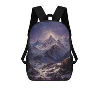 sinyumoney Galactic Mountain Range Mochila Escolar Para Niños Mochila Escolar Impresa En 3D Mochila Escolar De Moda Para Niños De Primaria Y Secundaria 17inch