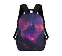 sinyumoney Galactic Mountain Range Mochila Infantil De 17 Pulgadas, Mochila Escolar Con Estampado 3D De Dibujos Animados Para Niños Y Adolescentes.
