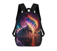 sinyumoney Galactic Mountain Reflections Mochilas Infantiles Escolares Impresas En 3D, Mochilas Para Niños, Mochilas De Viaje Para Niños Y Niñas, Mochilas Escolares Para Niños 17inch