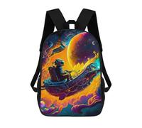 sinyumoney Galactic Odyssey Astronaut's Journey Mochilas Escolares Para Niños Y Niñas, Mochilas Deportivas Informales Para Primaria, Mochilas De Gran Capacidad Para Libros 17inch