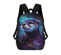 sinyumoney Galactic Otter Greeting Card -3 Mochila Escolar Ligera Para Aeropuerto Y Universidad Para Niñas Y Adolescentes 17inch