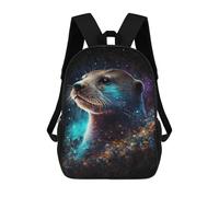 sinyumoney Galactic Otter Portrait -6 Mochila Escolar Ligera Para Aeropuerto Y Universidad Para Niñas Y Adolescentes 17inch