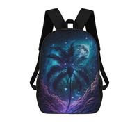sinyumoney Galactic Palm Dream Mochila Escolar Grande Resistente Al Agua Para Portátil Para La Escuela/trabajo/viajes 17inch
