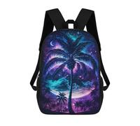 sinyumoney Galactic Palm Paradise -1 Mochila Escolar Resistente Al Agua, Mochila De Viaje, Bolsa Para Computadora Para Hombres, Mujeres Y Adolescentes 17inch
