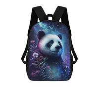 sinyumoney Galactic Panda with Flowers -3 Mochila De Negocios Resistente Para Portátil Para Niñas, Niños Y Adolescentes 17inch