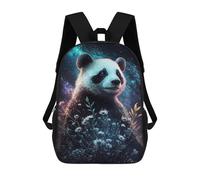 sinyumoney Galactic Panda with Flowers Mochilas Infantiles Impresas En 3D Para Niños. Mochilas De Viaje De Moda Para Niños. Mochila Escolar Para Estudiantes De Primaria Y Secundaria.