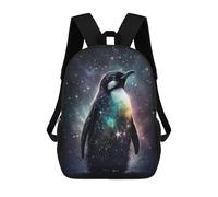 sinyumoney Galactic Penguin in Space Mochila Escolar Para Ordenador Portátil Para La Escuela/trabajo/viajes: Perfecta Para Viajes, Trabajo Y Uso Diario 17inch