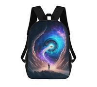 sinyumoney Galactic Portal Adventure Mochila Escolar De 17 Pulgadas Para Adolescentes, Con Estampado 3D, Ajustable Y Con Bolsillos, Ideal Para Niños, Niñas Y Estudiantes.
