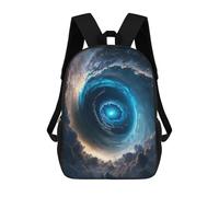 sinyumoney Galactic Portal Cosmic Journey Mochila Escolar De 17 Pulgadas Para Adolescentes, Con Estampado 3D, Ajustable Y Con Bolsillos, Ideal Para Niños, Niñas Y Estudiantes.