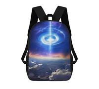 sinyumoney Galactic Portal Over Mountains Mochilas Infantiles Impresas En 3D De 17 Pulgadas. Mochila Escolar Informal Impresa En 3D Para Niños De Primaria Y Secundaria.