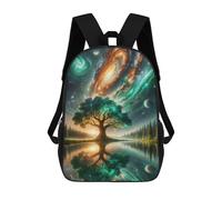 sinyumoney Galactic Reflection Tree Mochila Escolar, Mochila De Negocios Para Portátil, Mochila Informal Unisex Para Hombres, Mujeres Y Adolescentes 17inch