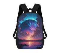 sinyumoney Galactic Reflections -9 Mochila Escolar Infantil Impresa En 3D, Mochila Informal De Moda Para Niños, Mochila De Viaje De Alta Capacidad Para Libros Para Niños 17inch