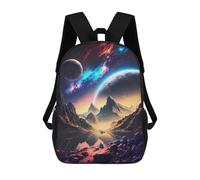 sinyumoney Galactic Reflections A Cosmic Landscape -2 Mochila Infantil Para Niñas, Mochila Escolar 3D, Mochila Para Niños Pequeños, Mochila Informal De Día, Mochila Escolar De Moda 17inch